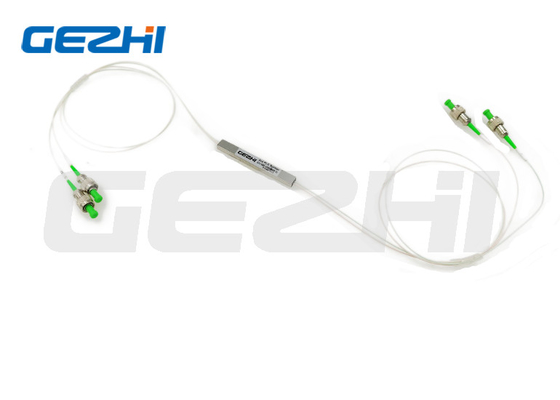 2X2 Mini PLC Optical Fiber Splitter 2 Way Fiber Optic PLC Splitter Dengan Konektor FC