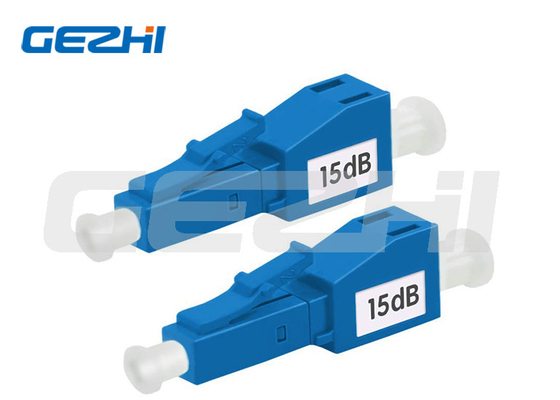 Bahan Plastik Fiber Optic Attenuator LC UPC 1dB-30dB Fixed Variable Attenuator