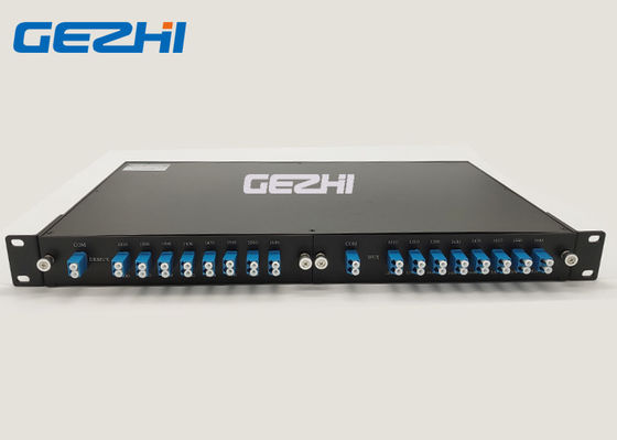 Modul Pasif CWDM Rackmount 16 Panjang Gelombang Rugi Sisipan Rendah dan Modul Multiplexer