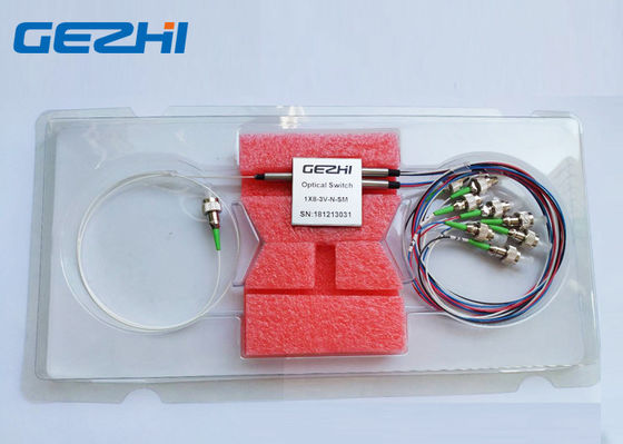 Sakelar Serat Optik Opto Mekanik Kecil 1x8