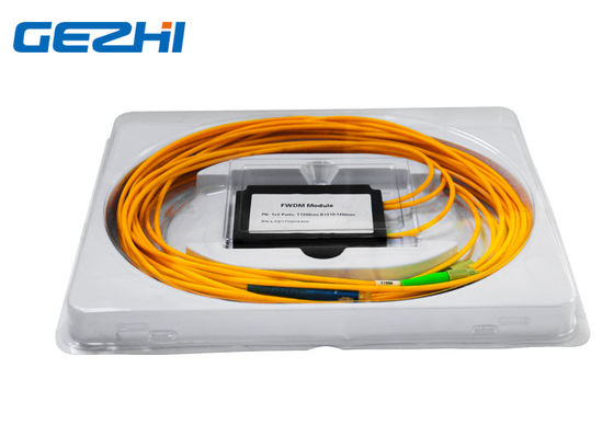 Transmisi 1550nm Reflction 1x2 Ports Modul FWDM