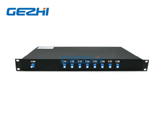 8 CH Satu Fiber Multiplexer Divisi Panjang Gelombang Padat Pasif