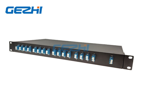 Satu Serat 1x32 Saluran AAWG DWDM Modul Rackmount