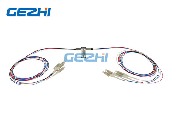 Konektor LC / UPC 4x4 850nm Saklar Serat Optik Mekanik