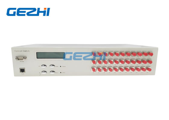 FC PC 1x32 Fiber Optic Switch 1550nm Untuk Transmisi Jaringan Optik