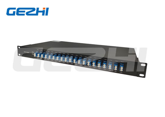 1x8 DWDM Pasif DWDM Mux Transport LC UPC Adapter Dalam 19 