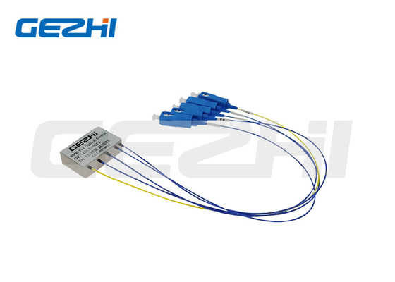 1x4 Sakelar Serat Optik Mekanik FSW 900um Tambahkan Drop OM4 SMF